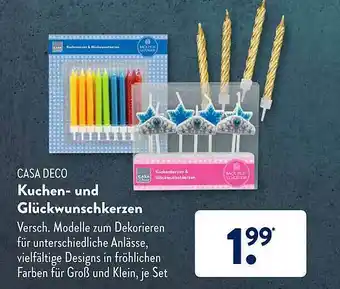 Aldi Süd Casa Deco Kuchen- Und Glückwunschkerzen Angebot