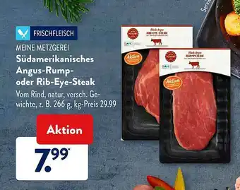 Aldi Süd Meine Metzgerei Angus-rump- Oder Rib-eye-steak Angebot