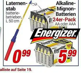 CENTERSHOP Laternenstab Oder Alkaline-mignon-batterien Angebot