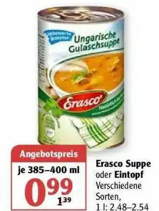 Globus Erasco Suppe Oder Eintopf Angebot