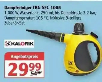 Globus Dampfreiniger Tkg Sfc 1005 Kalorik Angebot