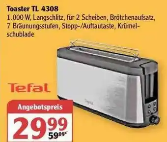 Globus Toaster Tl4308 Tefal Angebot