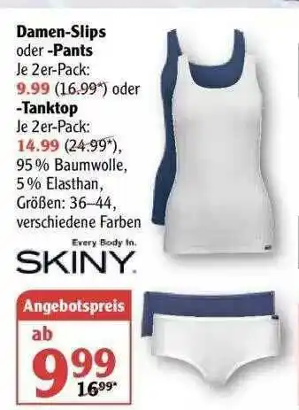 Globus Damen-slps Oder -pants Oder -tanktop Skiny Angebot