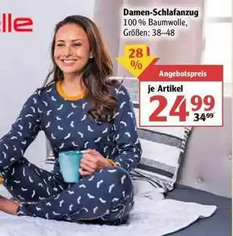 Globus Rebelle Damen-schlafanzug Angebot