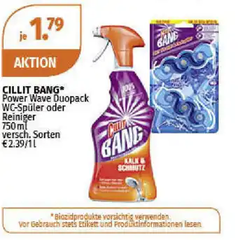 Müller Cillit Bang Power Wave Duopack WC-Spüler oder Reiniger 750ml Angebot