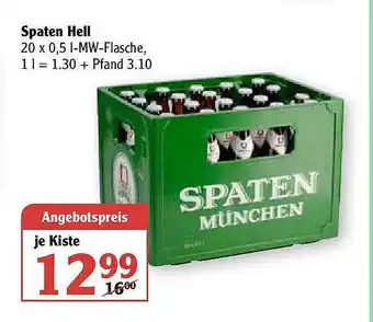 Globus Spaten Hell Angebot