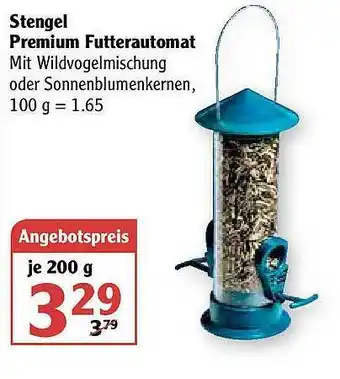 Globus Stengel Premium Futterautomat Angebot