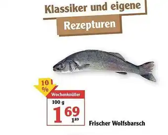 Globus Frischer Wolfsbarsch Angebot