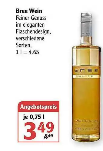 Globus Bree Wein Angebot