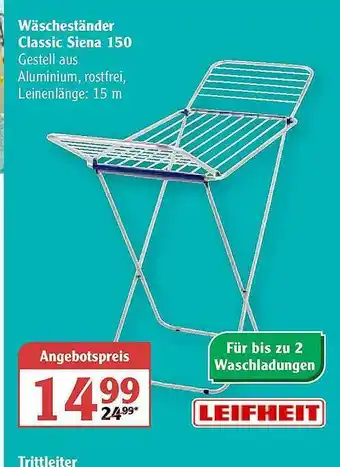 Globus Wäscheständer Classic Siena 150 Angebot