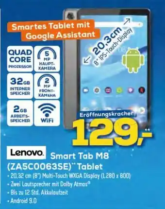 Euronics Lenovo Smart Tab M8 (ZA5C0063SE) Tablet Angebot