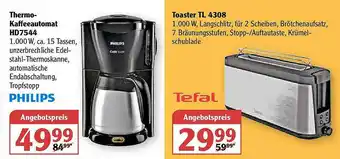 Globus Thermo-kaffeeautomat Hd7544 Philips Oder Tefal Toaster Tl4308 Angebot