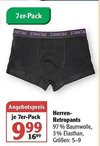 Globus Herren-retropants Angebot