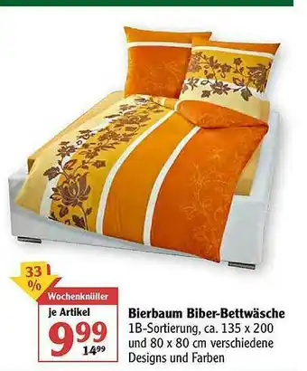 Globus Bierbaum Biber-bettwäsche Angebot