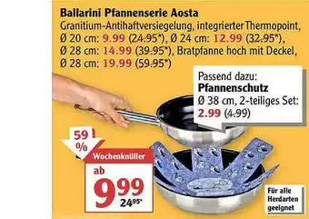 Globus Ballarini Pfannenserie Aosta Angebot