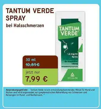 Globus Tantum Verde Spray Angebot