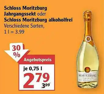 Globus Schloss Moritzburg Jahrgangssekt Oder Schloss Moritzburg Alkoholfrei Angebot