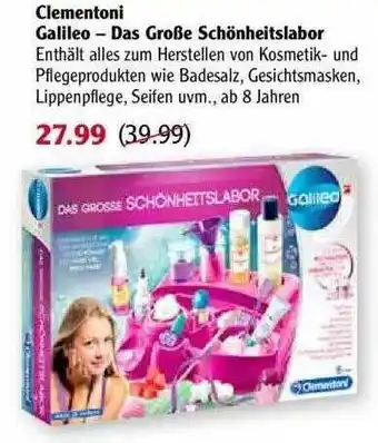 Globus Clementoni Galileo - Das Große Schönheitslabor Angebot