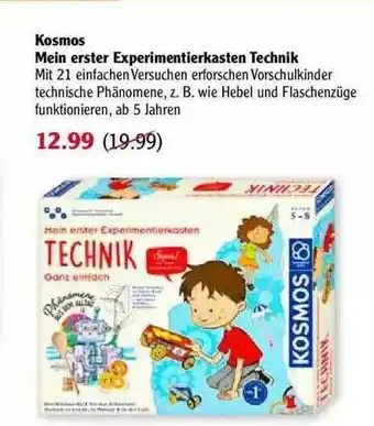 Globus Kosmos Mein Erster Experimentierkasten Technik Angebot