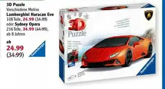 Globus 3d Puzzle Lamborghini Huracan Evo Oder Sydney Opera Angebot