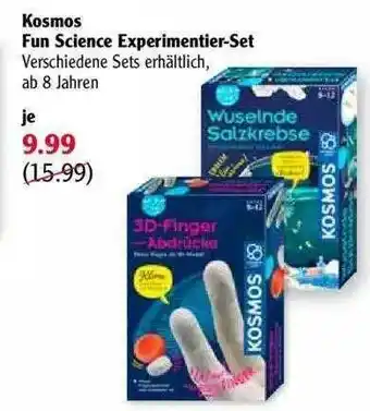 Globus Kosmos Fun Science Experimentier-set Angebot