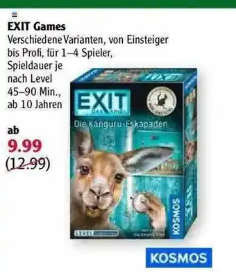 Globus Exit Games Kosmos Angebot