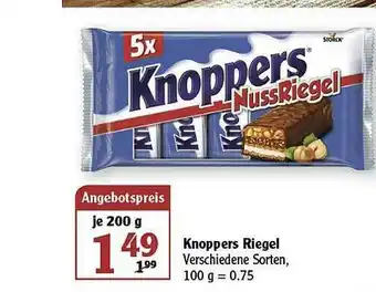 Globus Knoppers Riegel Angebot