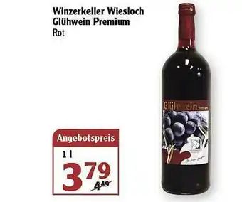 Globus Winzerkeller Wiesloch Glühwein Premium Angebot