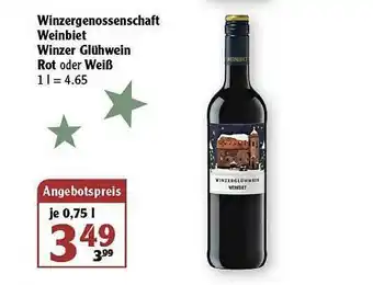 Globus Winzergenossenschaft Weinbiet Winzer Glühwein Rot Oder Weiß Angebot