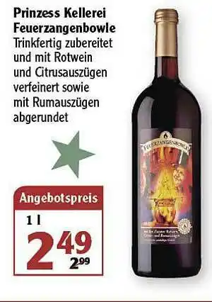 Globus Prinzess Kellerei Feuerzangenbowle Angebot