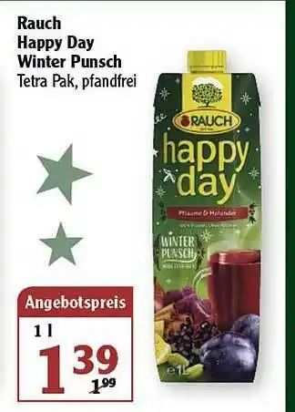 Globus Rauch Happy Day Winter Punsch Angebot