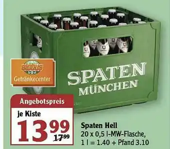 Globus Spaten Hell Angebot