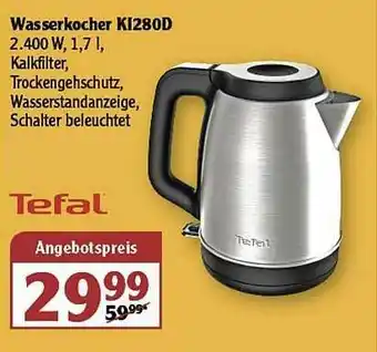 Globus Wasserkocher Ki280d Tefal Angebot