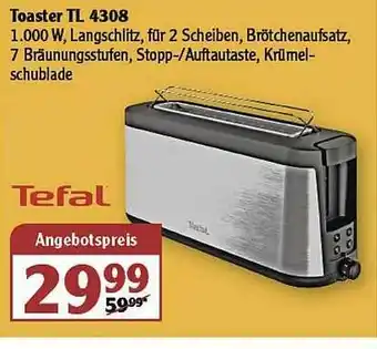 Globus Toaster Tl 4308 Tefal Angebot