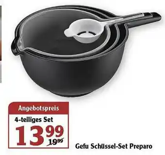 Globus Gefu Schüssel-set Preparo Angebot