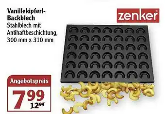 Globus Vanillekipferl-backblech Zenker Angebot