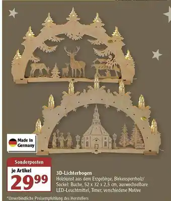 Globus 3d-lichterbogen Angebot