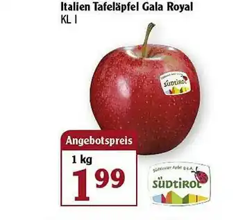 Globus Italien Tafeläpfel Gala Royal Angebot