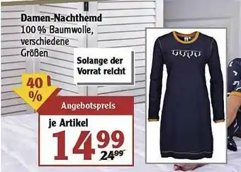 Globus Damen-nachthemd Angebot