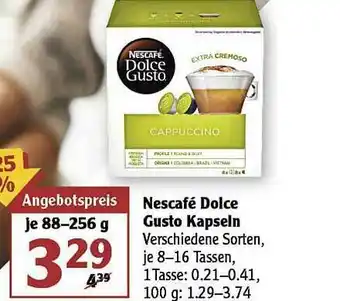 Globus Nescafé Dolce Gusto Kapseln Angebot