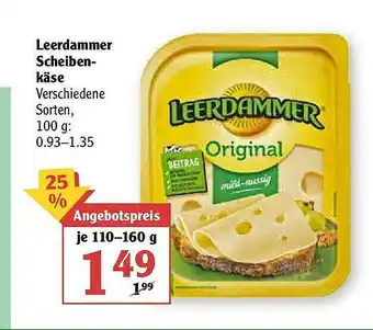 Globus Leerdammer Scheibenkäse Angebot