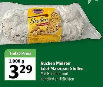 Globus Kuchen Meister Edel-marzipan Stollen Angebot