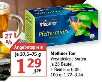 Globus Meßmer Tee Angebot