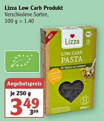 Globus Lizza Low Carb Produkt Angebot