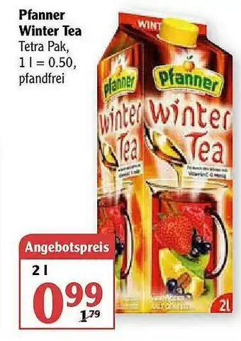 Globus Pfanner Winter Tea Angebot