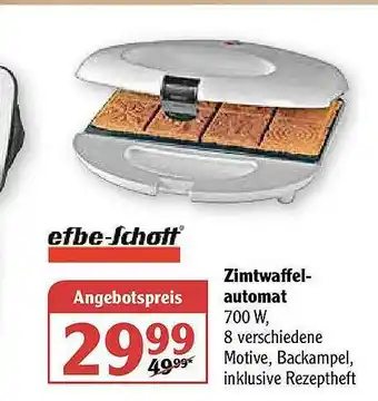 Globus Zimtwaffel-automat Efbe-schott Angebot