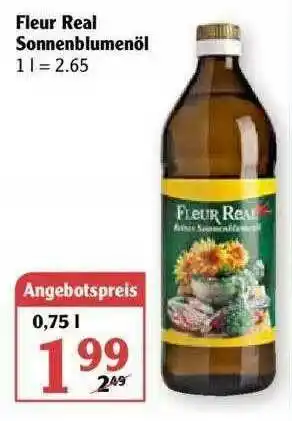 Globus Fleur Real Sonnenblumenöl Angebot