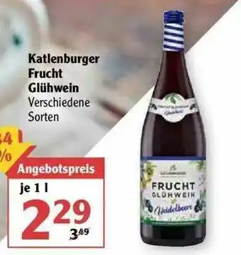 Globus Katlenburger Frucht Glühwein Angebot