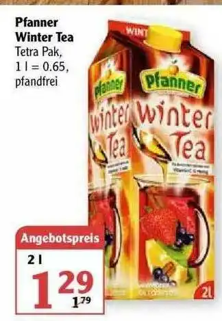 Globus Pfanner Winter Tea Angebot