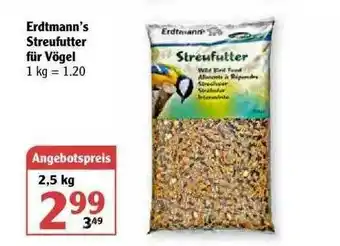 Globus Erdtmann's Streufuitter Für Vögel Angebot